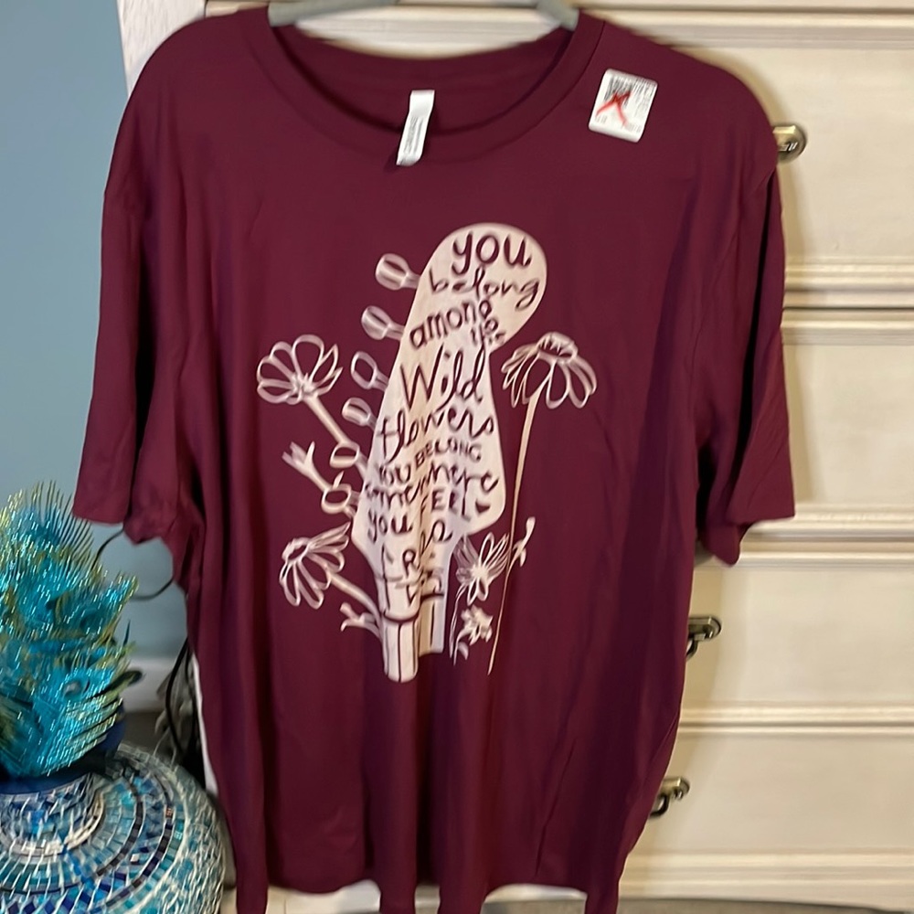 Women’s love hippie canvas t shirt new